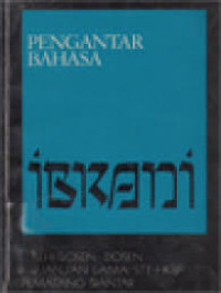 Image of PENGANTAR BAHASA IBRANI