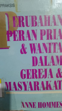 Image of Perubahan Peran Pria & Wanita Dalam Gereja & Masyarakat