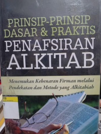 Image of Prinsip-prinsip Dasar & Praktis Penafsiran Alkitab