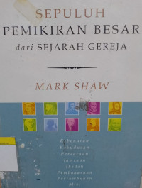Image of Sepuluh Pemikiran Besar Dari Sejarah Gereja
