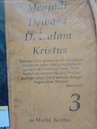 Image of Seri Murid Kristus - Menjadi Dewasa Di Dalam Kristus