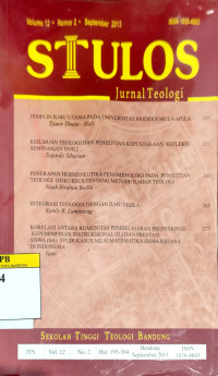 Image of Stulos Jurnal Teologi