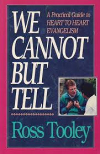 Image of WE CANNOT BUT TELL