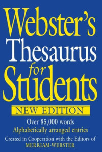 Image of Webster's Thesaurus for Students